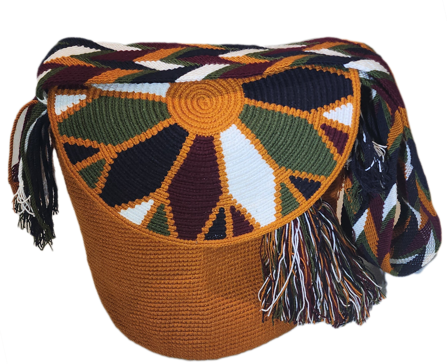 Adriana Large Handmade Crochet Wayuu Bag with Lid - a perfect gift for her