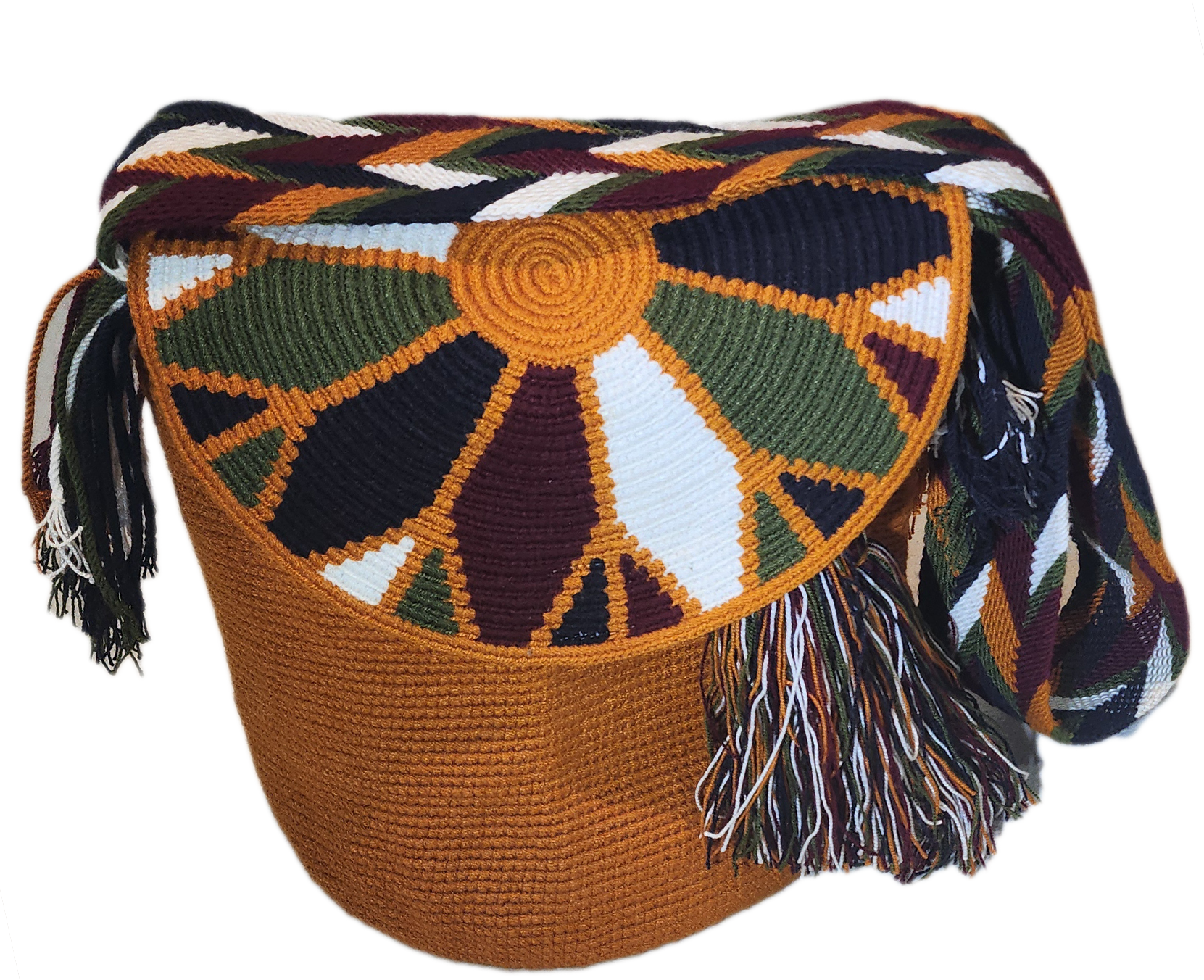 Adriana Large Handmade Crochet Wayuu Bag with Lid - a perfect gift for her