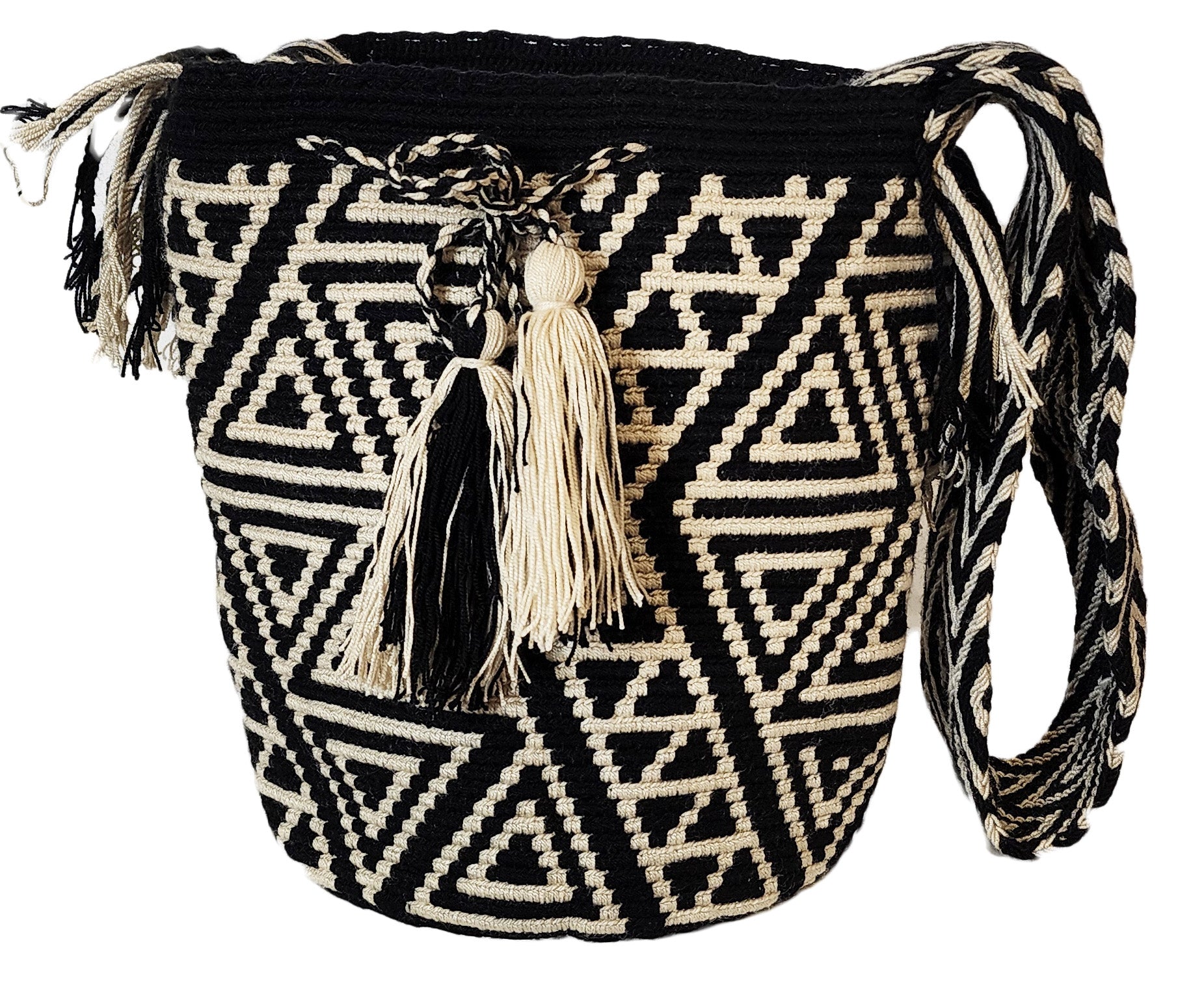 Mikayla Large Handmade Crochet Wayuu Mochila Bag - Wuitusu