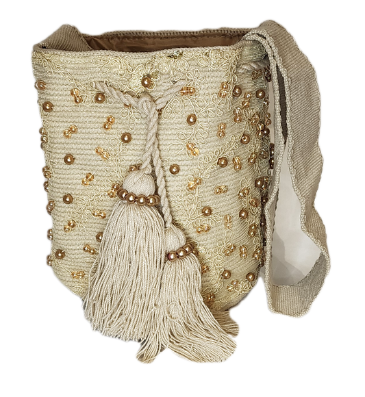 Juliette Medium Crossbody Mochila with Crystals and Pearls