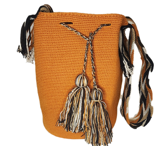 River Unicolor Large Handmade Wayuu Mochila Bag