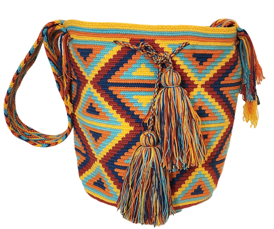 Alessandra Large Handmade Crochet Wayuu Mochila Bag