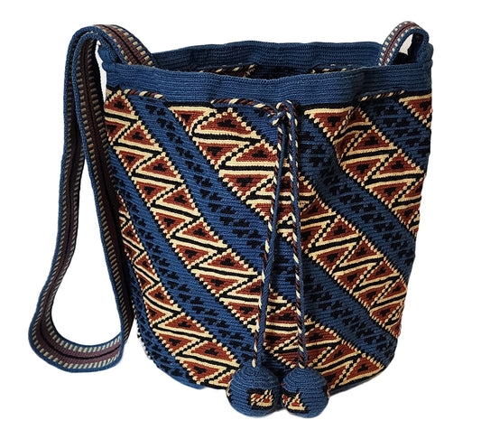 Helena Large One-Thread Handmade Wayuu Mochila Bag