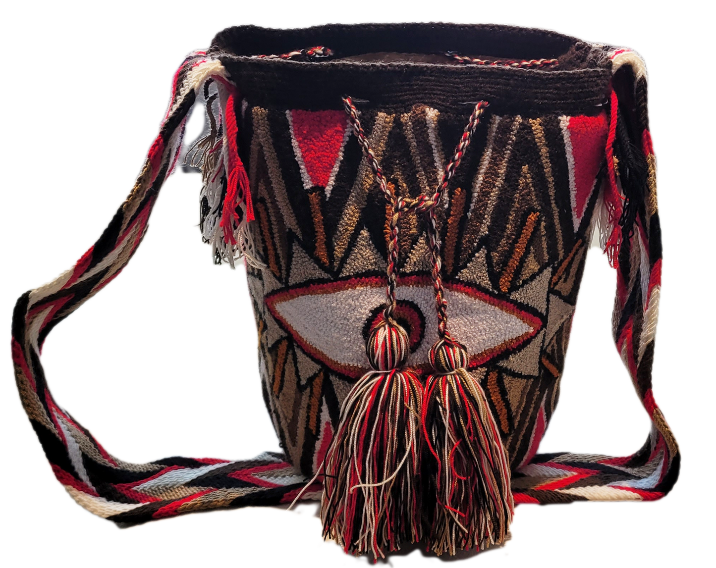 Zara Large Handmade Punch-needle Wayuu Mochila Bag - a perfect gift for her