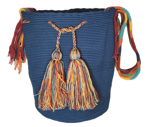 Journee Unicolor Large Handmade Wayuu Mochila Bag