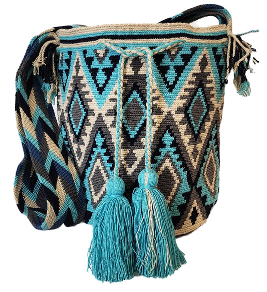 Alondra Large Handmade Crochet Wayuu Mochila Bag