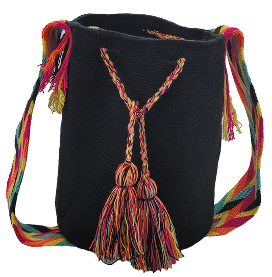 Karen Unicolor Large Handmade Wayuu Mochila Bag