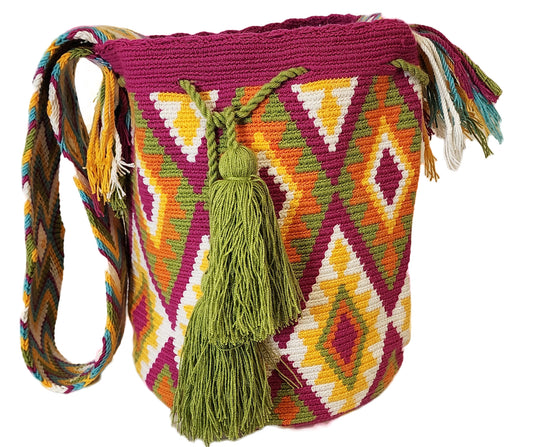 Jaliyah Large Handmade Crochet Wayuu Mochila Bag