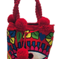 Selena Large Short Handle Design PomPom Mochila - a perfect gift for her