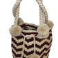 Naomi Medium Short Handle Design PomPom Mochila