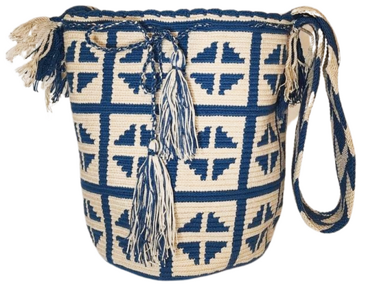 Arya Large Handmade Crochet Wayuu Mochila Bag