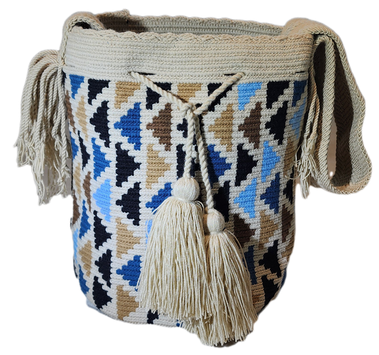 Myla Large Handmade Crochet Wayuu Mochila Bag