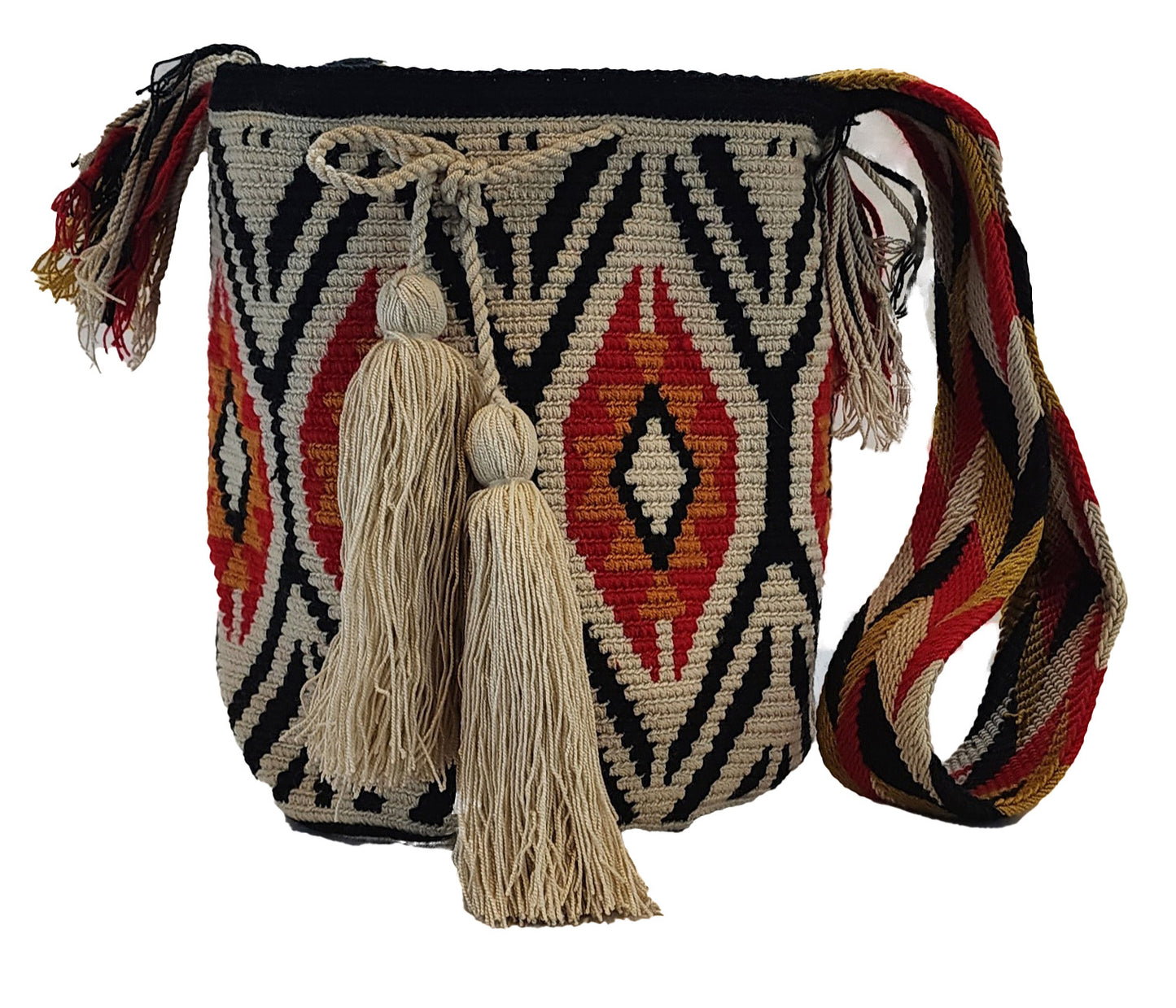 Mercy Large Handmade Wayuu Mochila Bag front