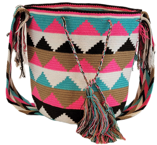 Leilani Large Handmade Crochet Wayuu Mochila Bag