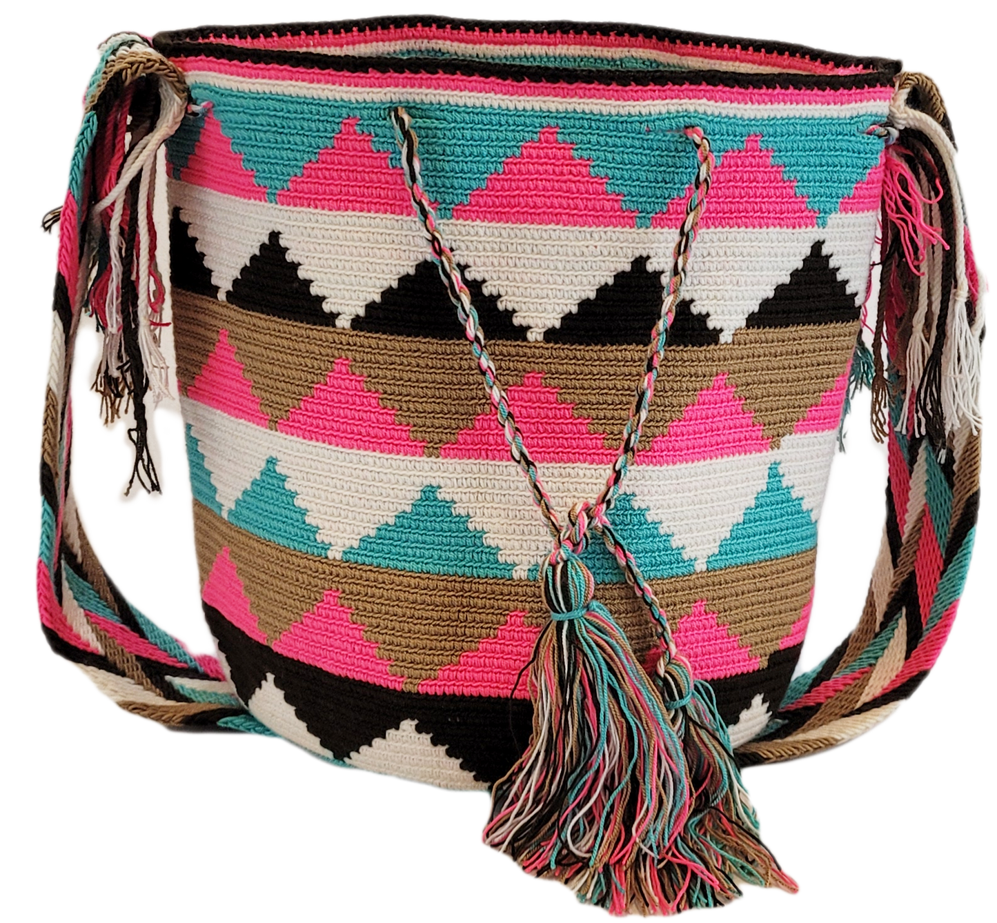 Leilani Large Handmade Crochet Wayuu Mochila Bag