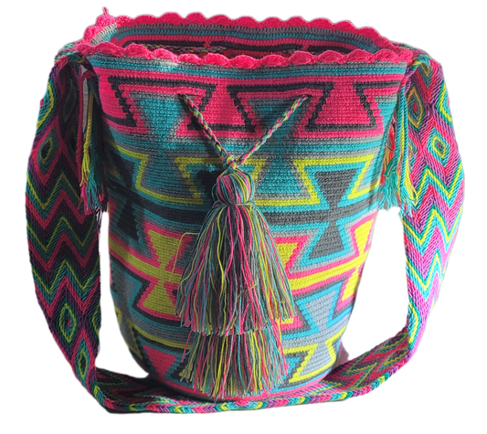 Madilyn Large Handmade Crochet Wayuu Mochila Bag