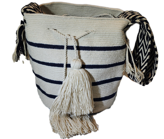 Charlee Large Handmade Crochet Wayuu Mochila Bag