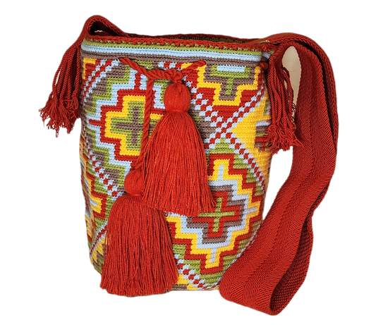 Audrey Large Handmade Crochet Wayuu Mochila Bag