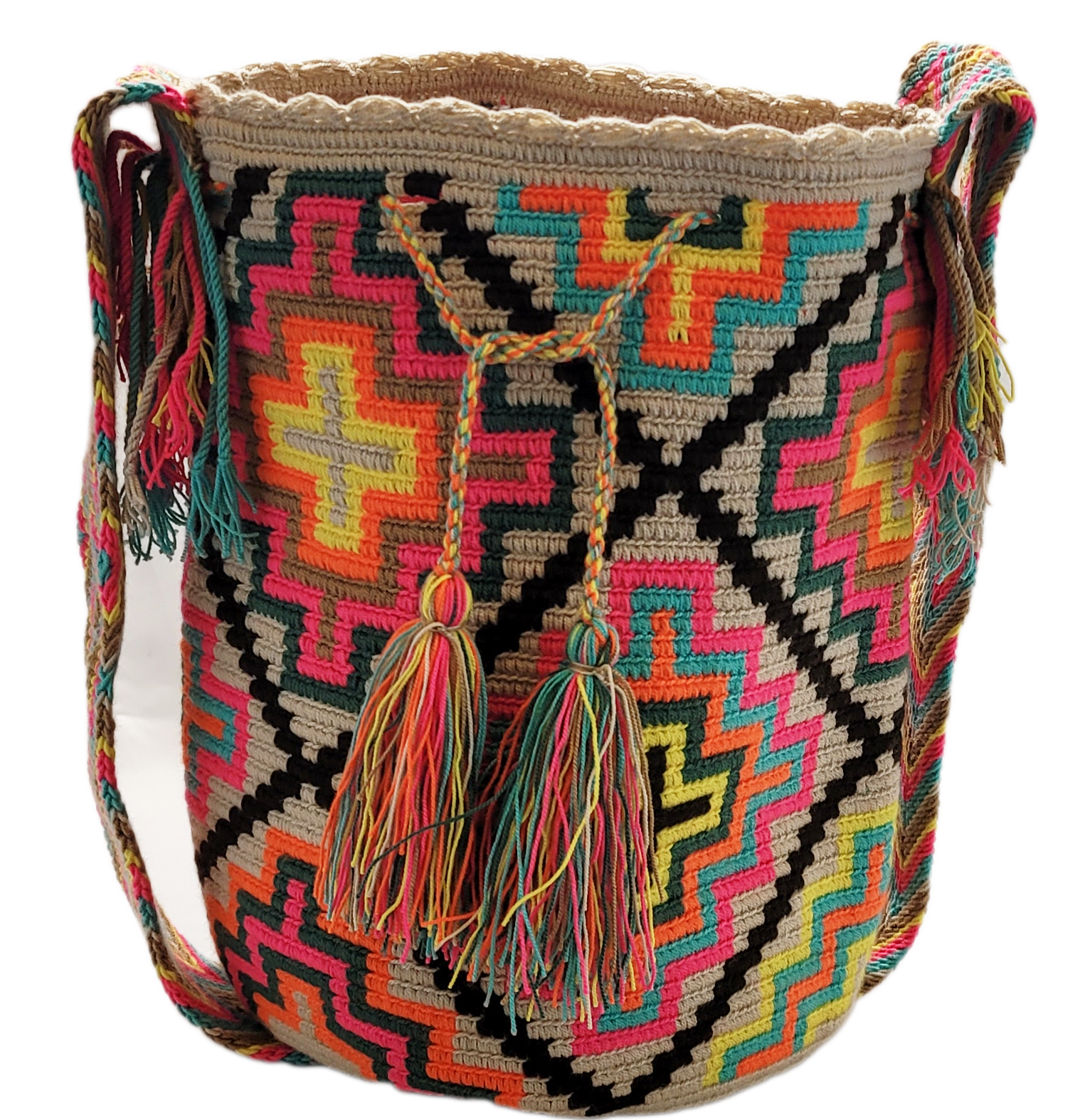 Savannah Large Handmade Crochet Wayuu Mochila Bag