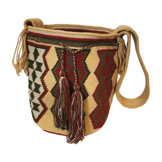Nola Large Handmade Crochet Wayuu Mochila Bag