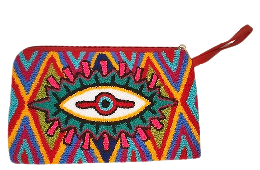 Blakely Handmade Wayuu Punch-needle Clutch - Wuitusu