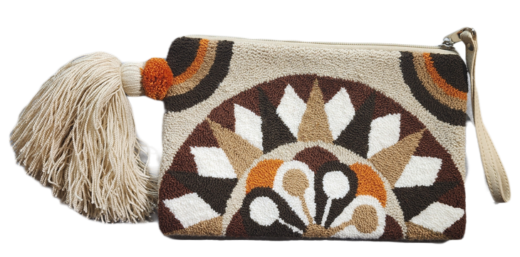 Dayana Handmade Wayuu Punch-needle Clutch