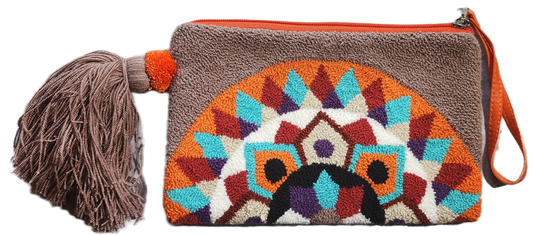 Karsyn Handmade Wayuu Punch-needle Clutch - Wuitusu