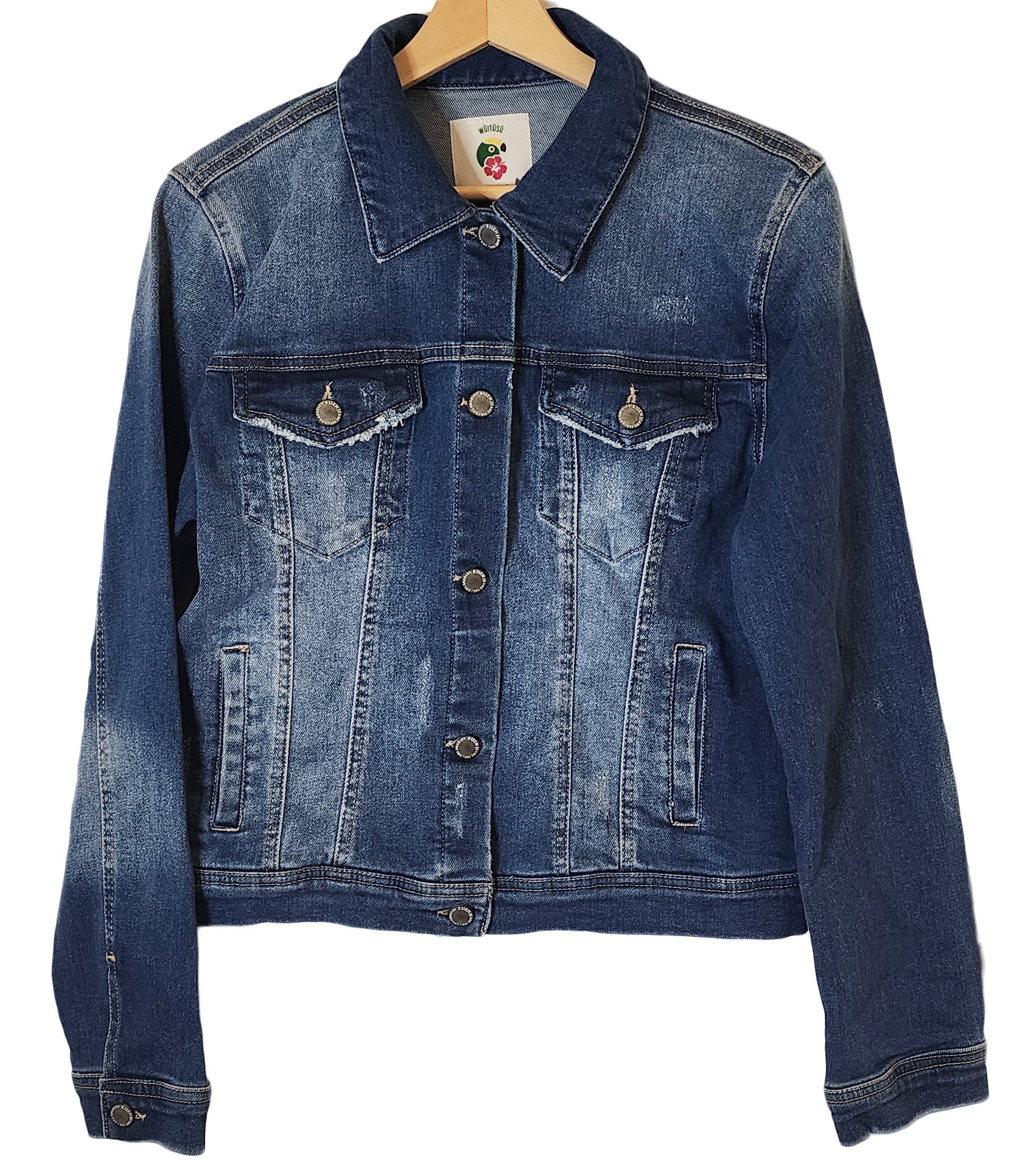 Emani Denim Jacket with Handmade EYE(M) - Wuitusu