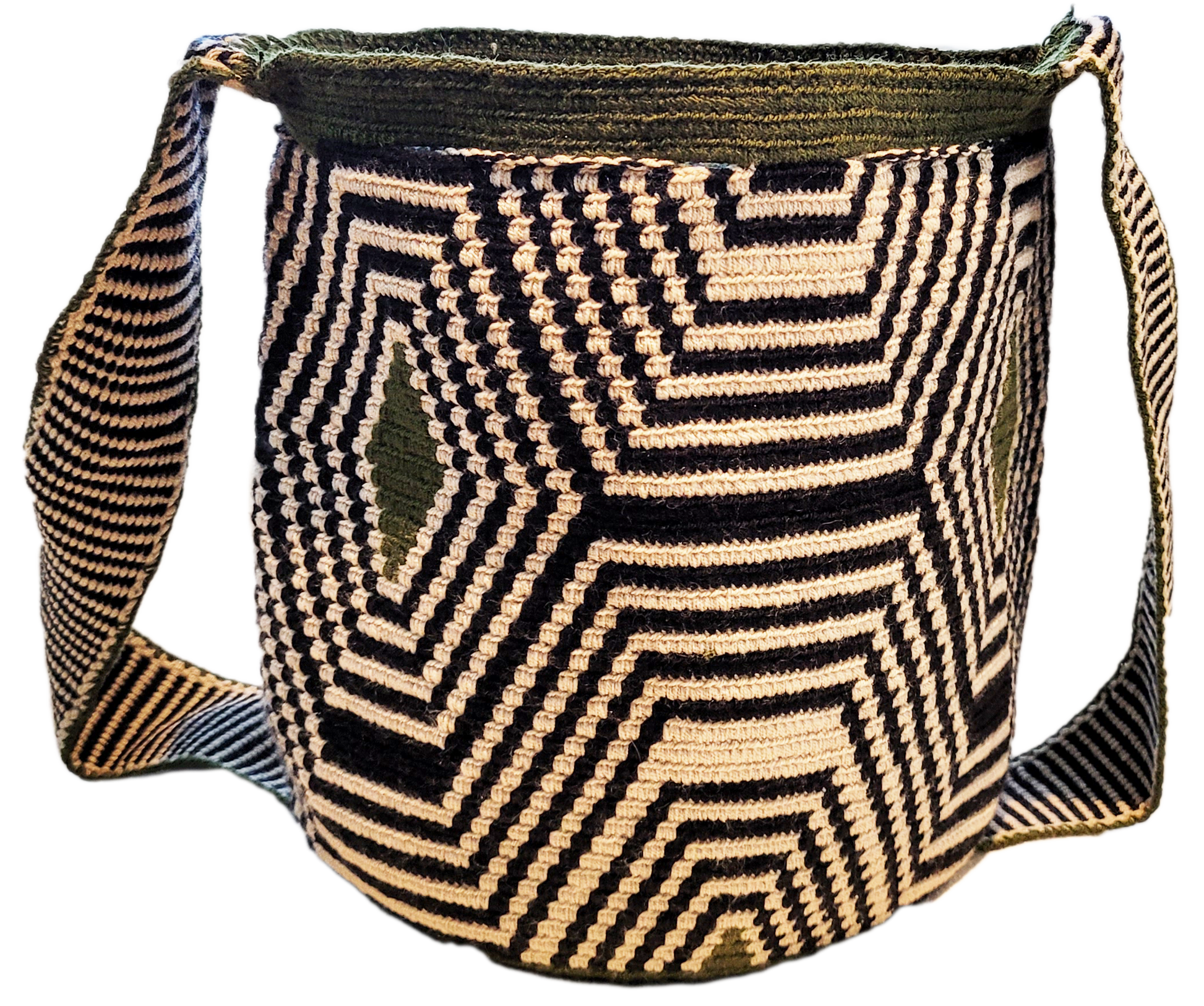 Bottom view Lola Handmade Wayuu Mochila Bag - a perfect gift for her