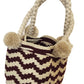 Naomi Medium Short Handle Design PomPom Mochila