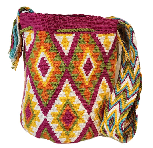 Jaliyah Large Handmade Crochet Wayuu Mochila Bag