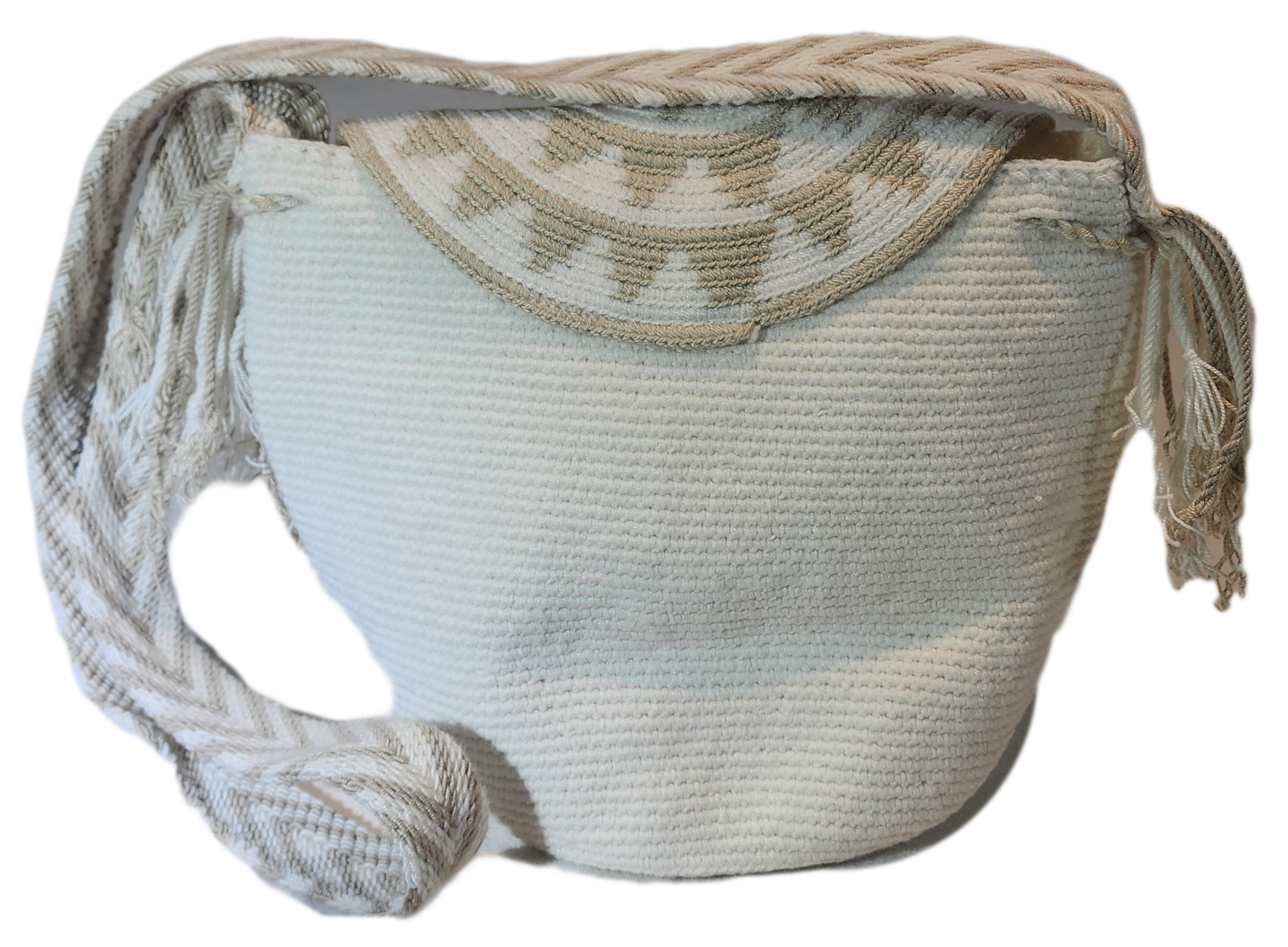 Bottom view Oaklynn Medium Crochet Purse with flap - a perfect gift for her