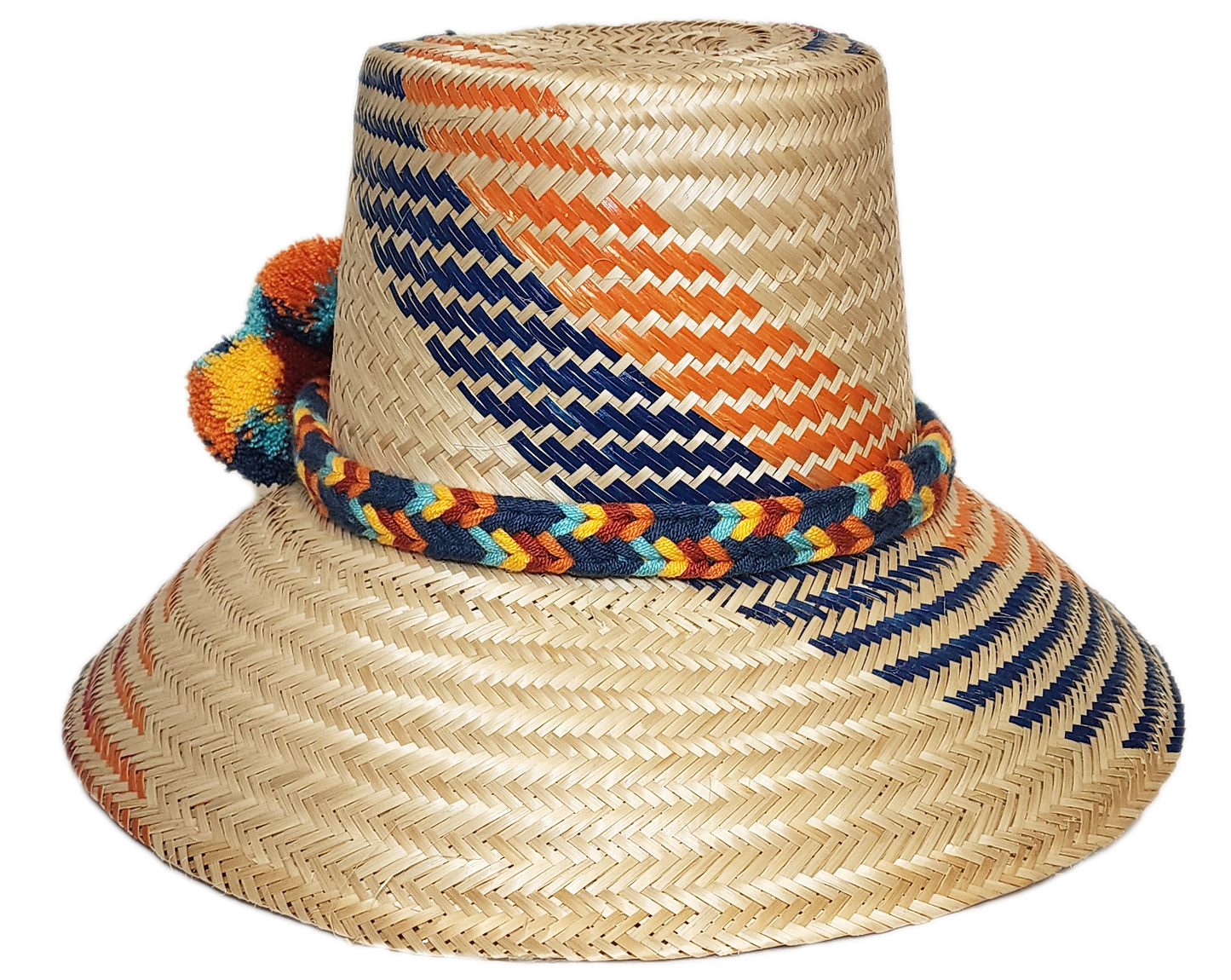 Scarlet Handmade Wayuu Hat side