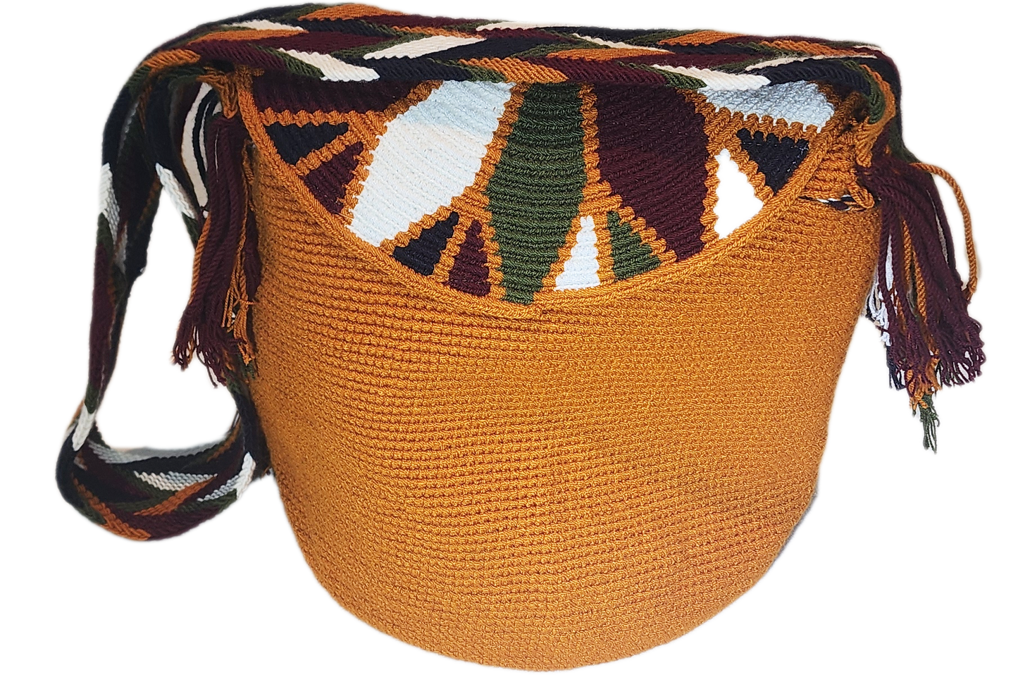 Adriana Large Handmade Crochet Wayuu Bag with Lid - a perfect gift for her