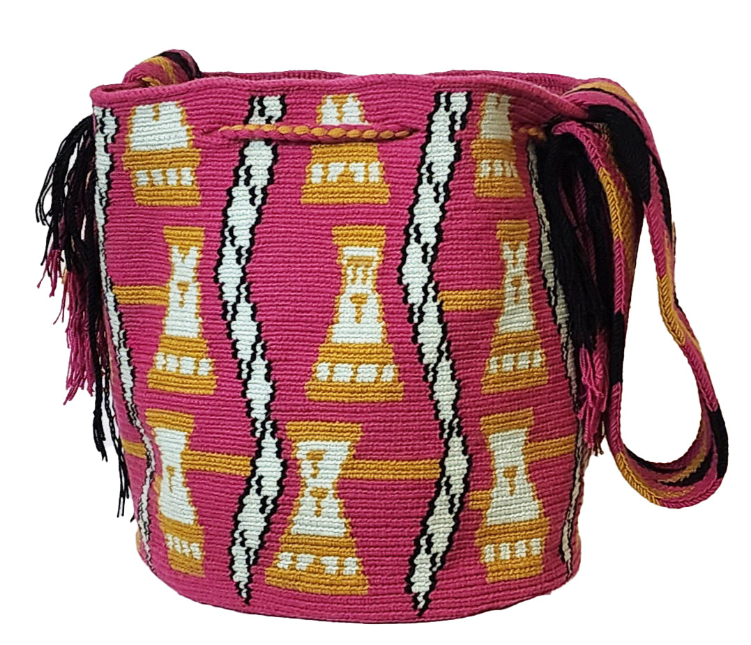 Bottom view Charleigh Large Handmade Wayuu Mochila bag - Wuitusu