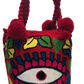 Selena Large Short Handle Design PomPom Mochila - a perfect gift for her