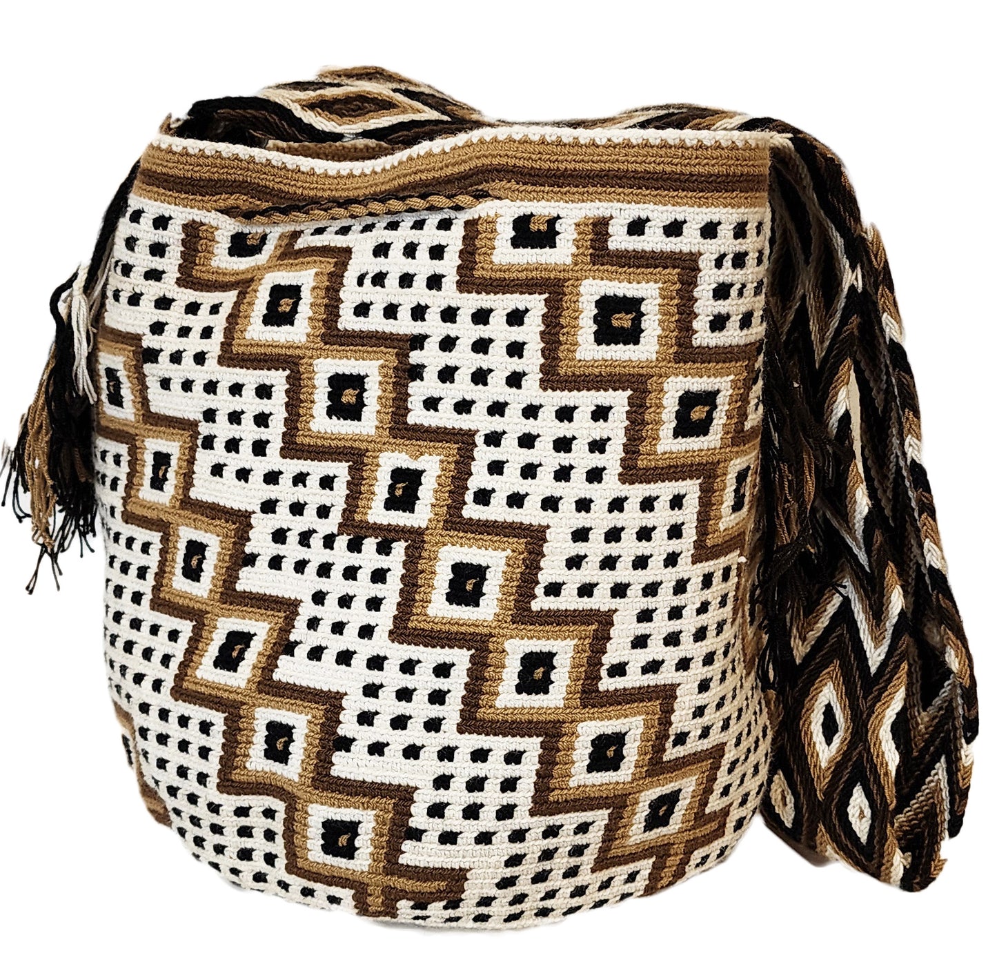 Emely Large Handmade Crochet Wayuu Mochila Bag - Wuitusu