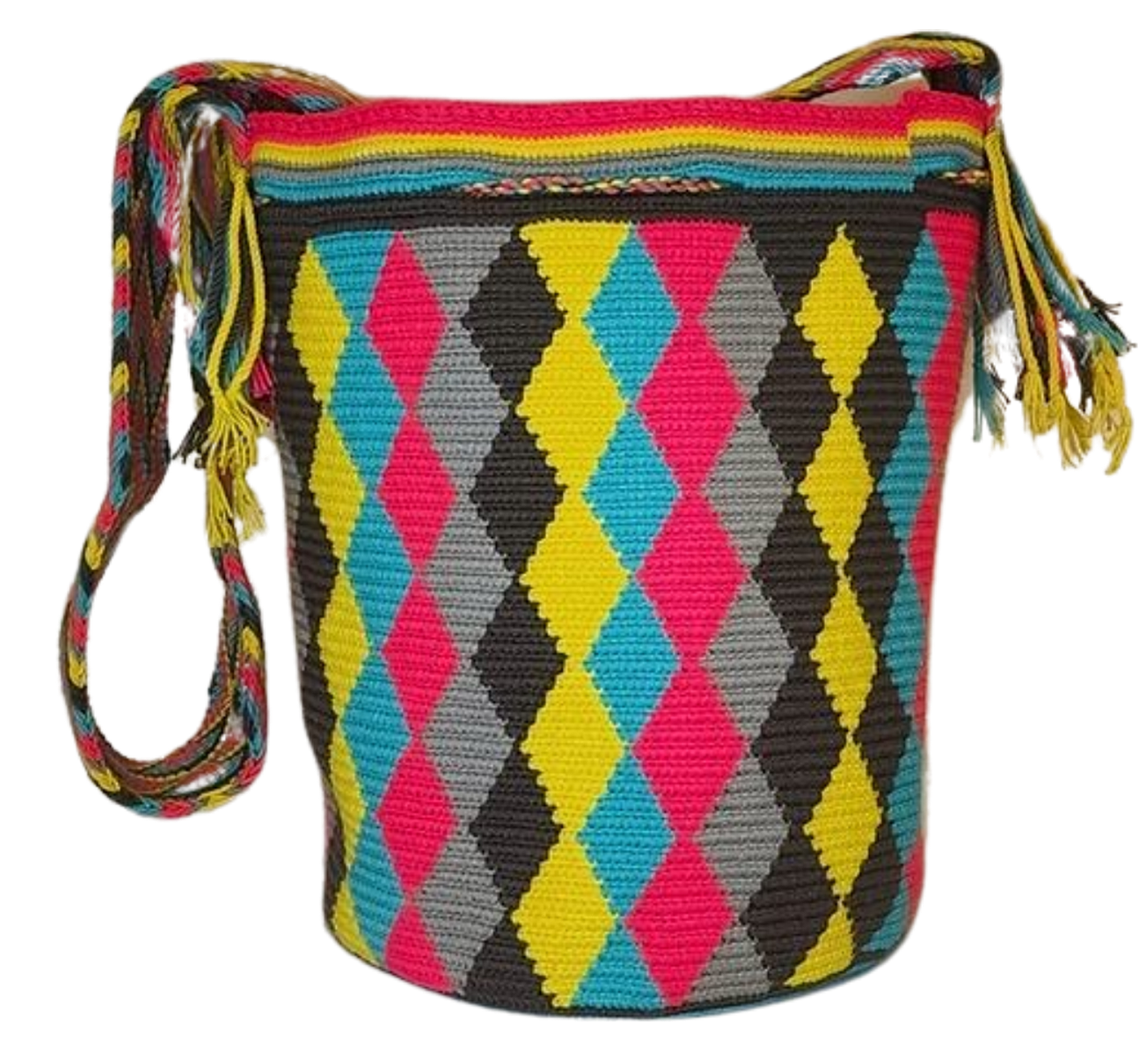 Bottom view Eliza Large Handmade Crochet Wayuu Mochila Bag