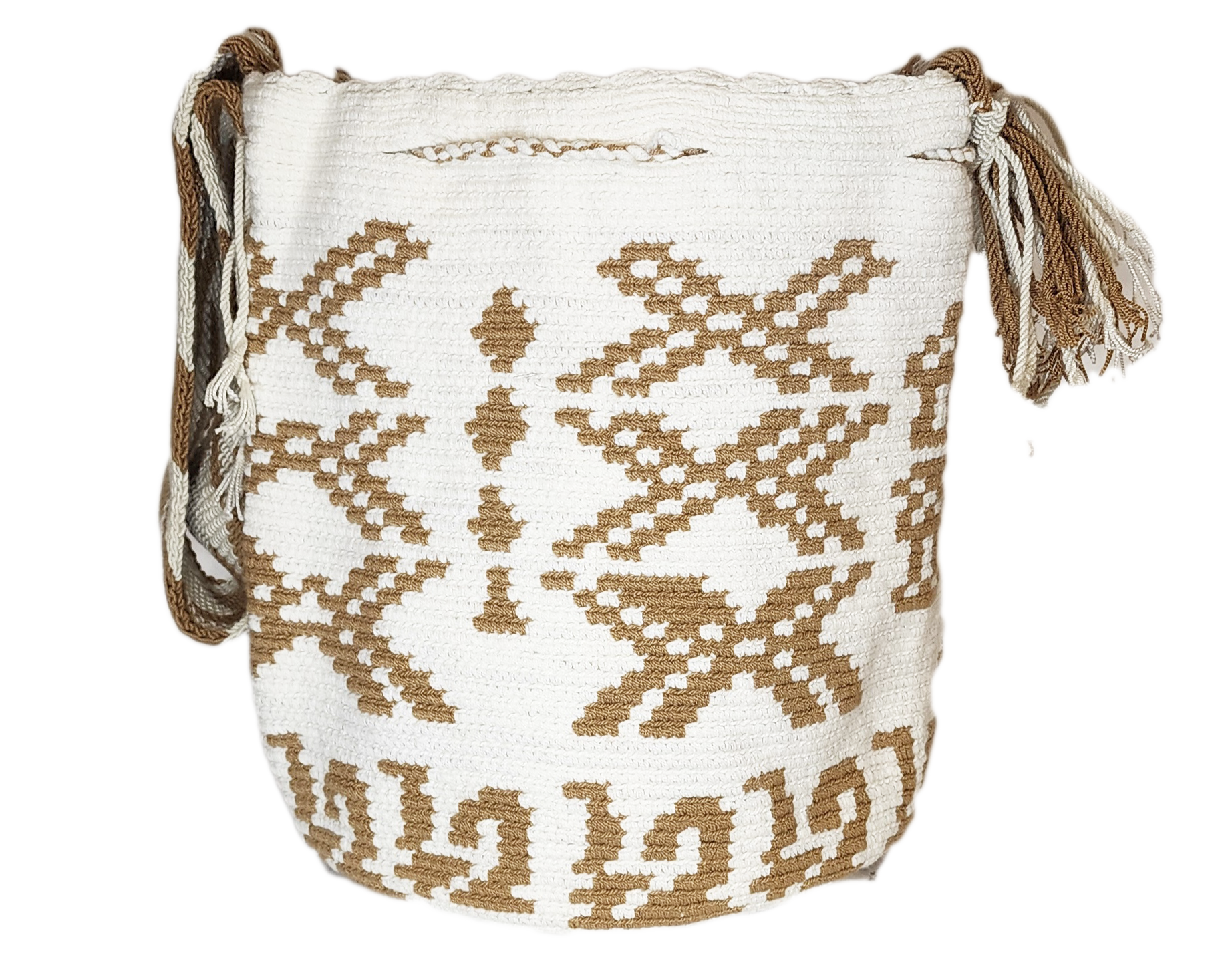 Bottom view Elise Large Handmade Crochet Wayuu Mochila Bag - a perfect gift for her