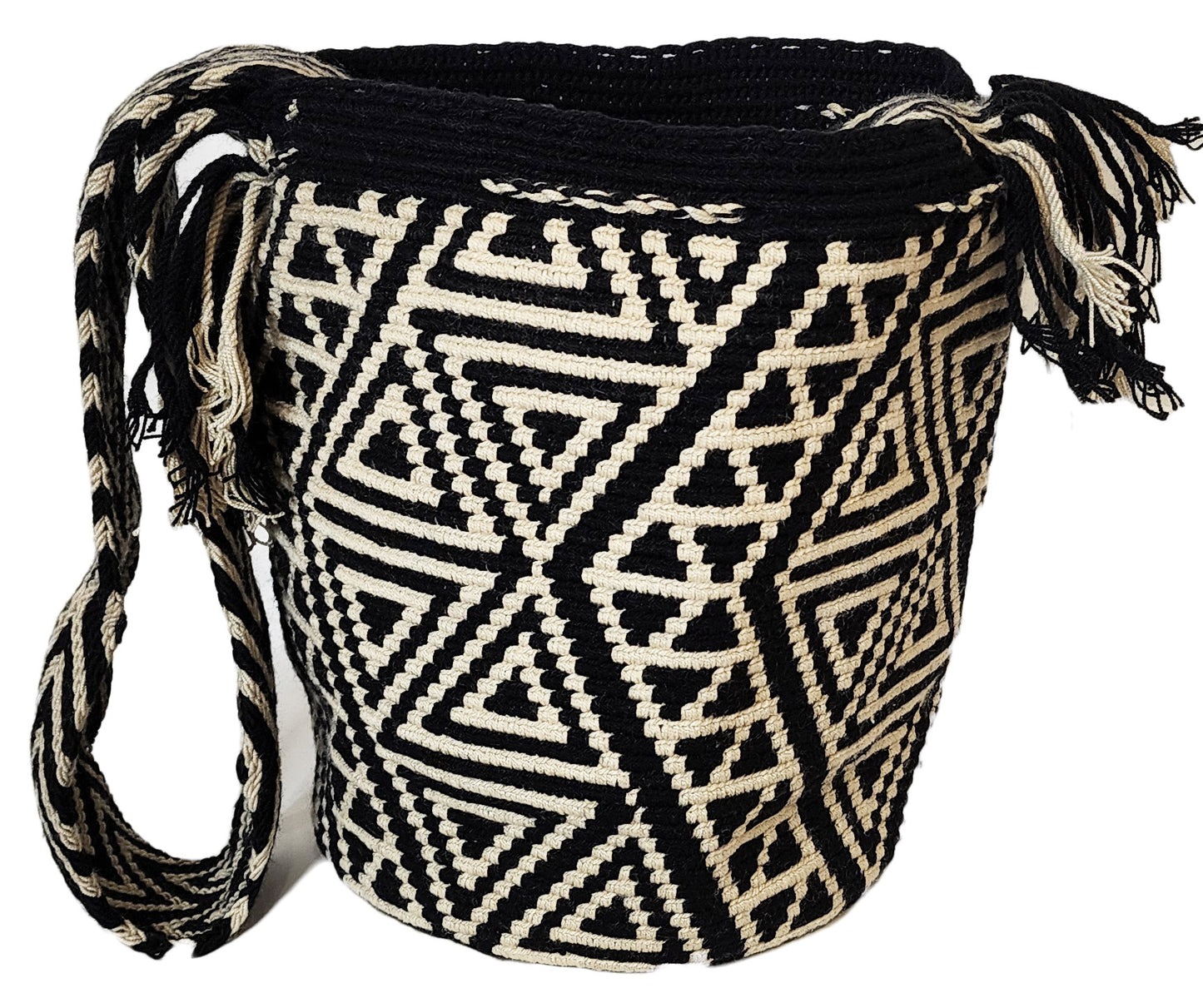 Mikayla Large Handmade Crochet Wayuu Mochila Bag - Wuitusu