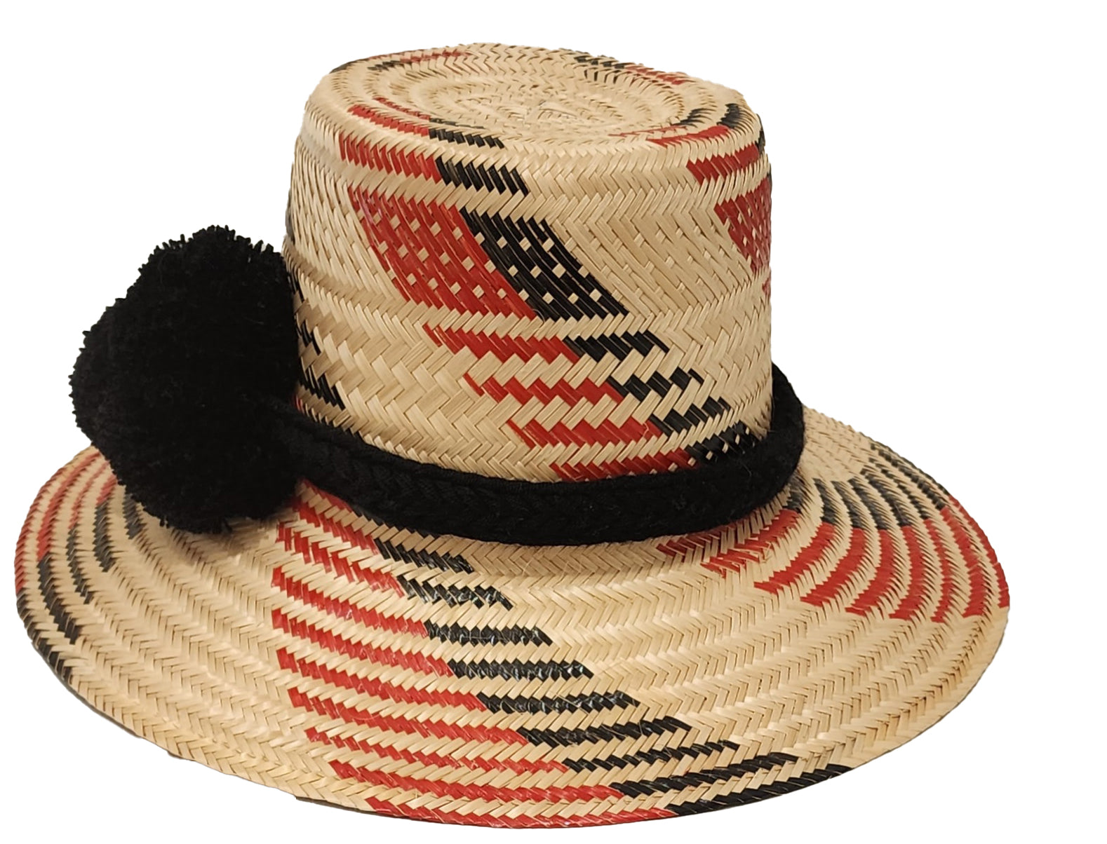 whitney handmade wayuu hat  side view