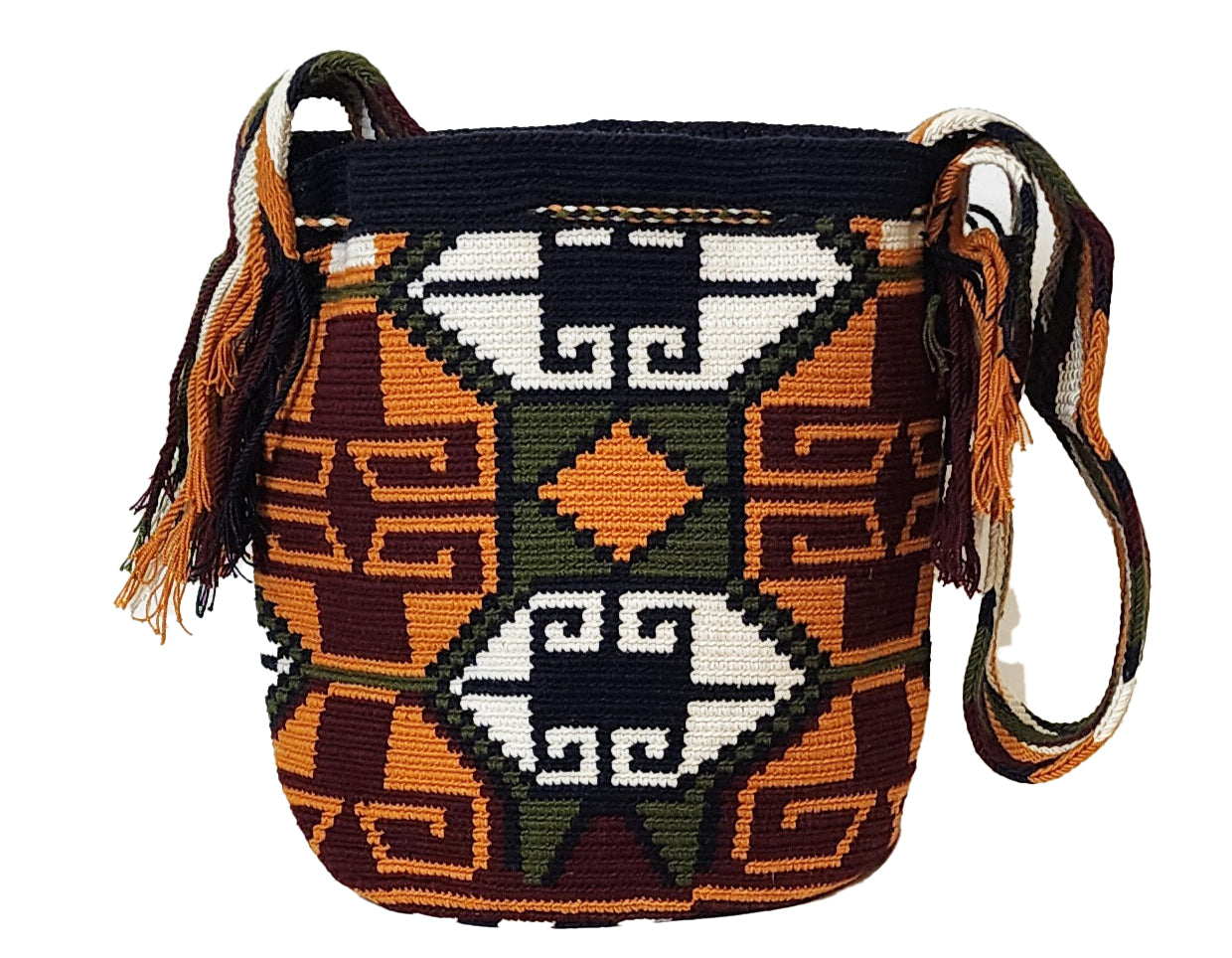 Bottom view Matilda Large Handmade Wayuu Mochila bag - Wuitusu