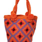 Scout Large Crochet  Handmade Wayuu Mochila Bag With Short Handle - Wuitusu-back
