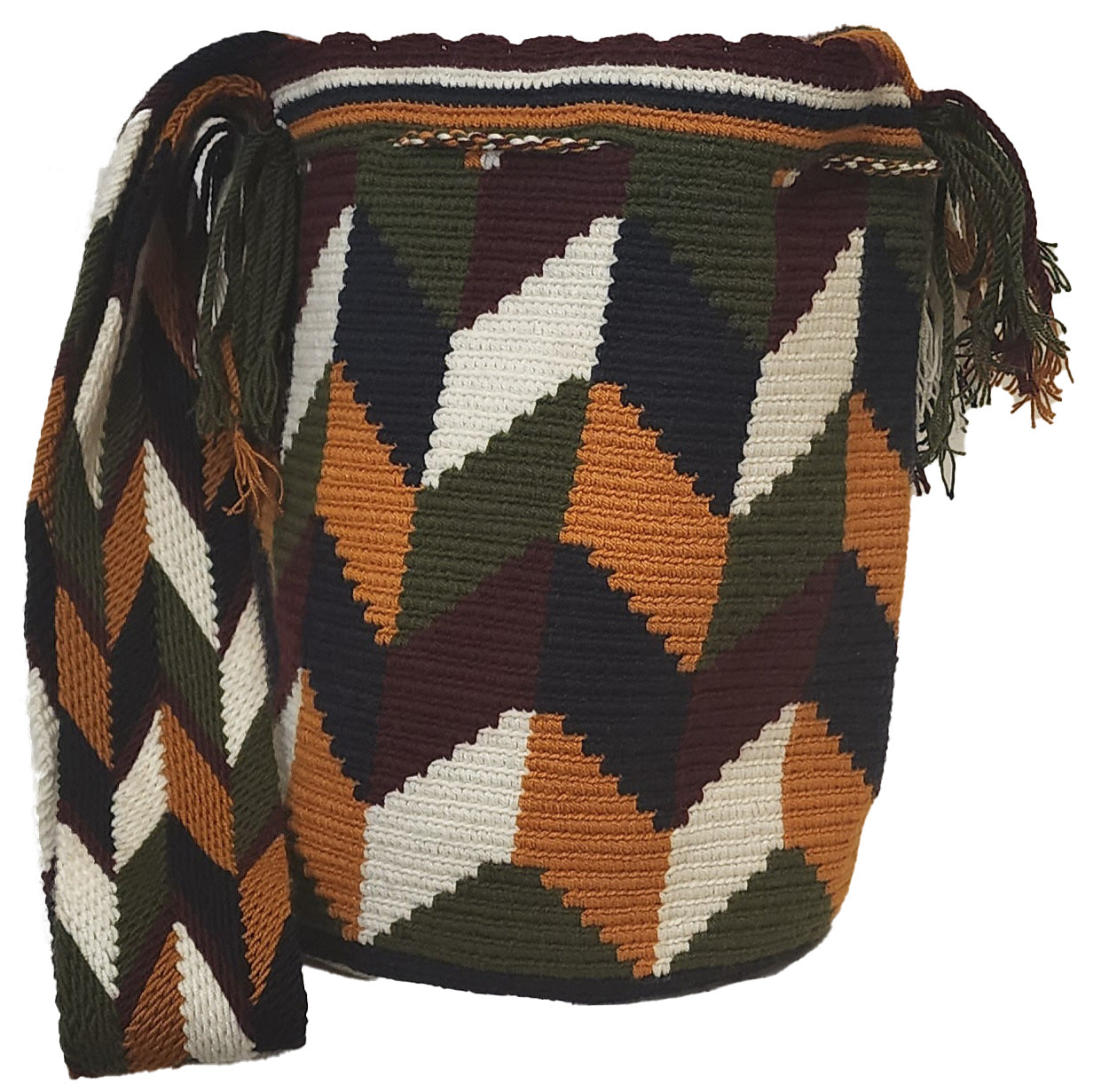 Denver Large Handmade Crochet Wayuu Mochila Bag - Wuitusu-back