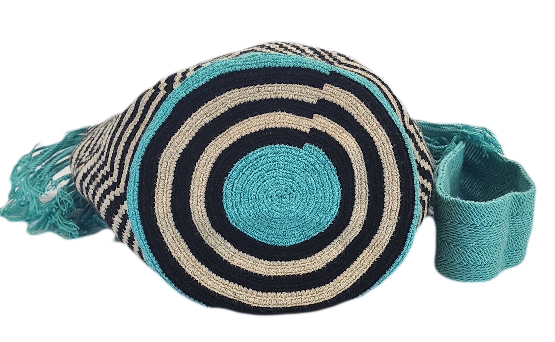 Kynlee Large Handmade Crochet Wayuu Mochila Bag bottom