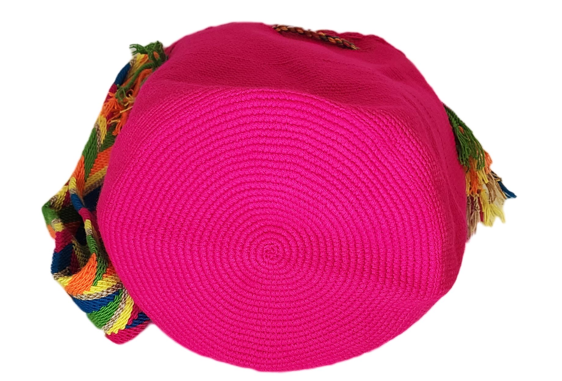 Victoria Unicolor Large Handmade Wayuu Mochila Bag bottom