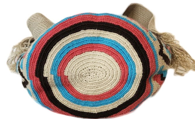 Kelsey Large Handmade Crochet Wayuu Mochila Bag - Wuitusu