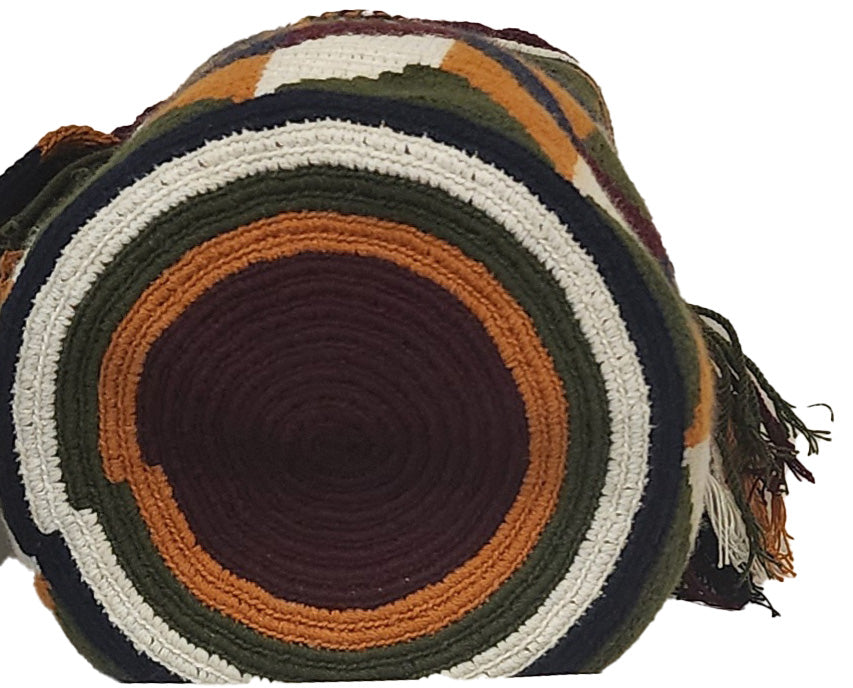 Denver Large Handmade Crochet Wayuu Mochila Bag - Wuitusu-bottom