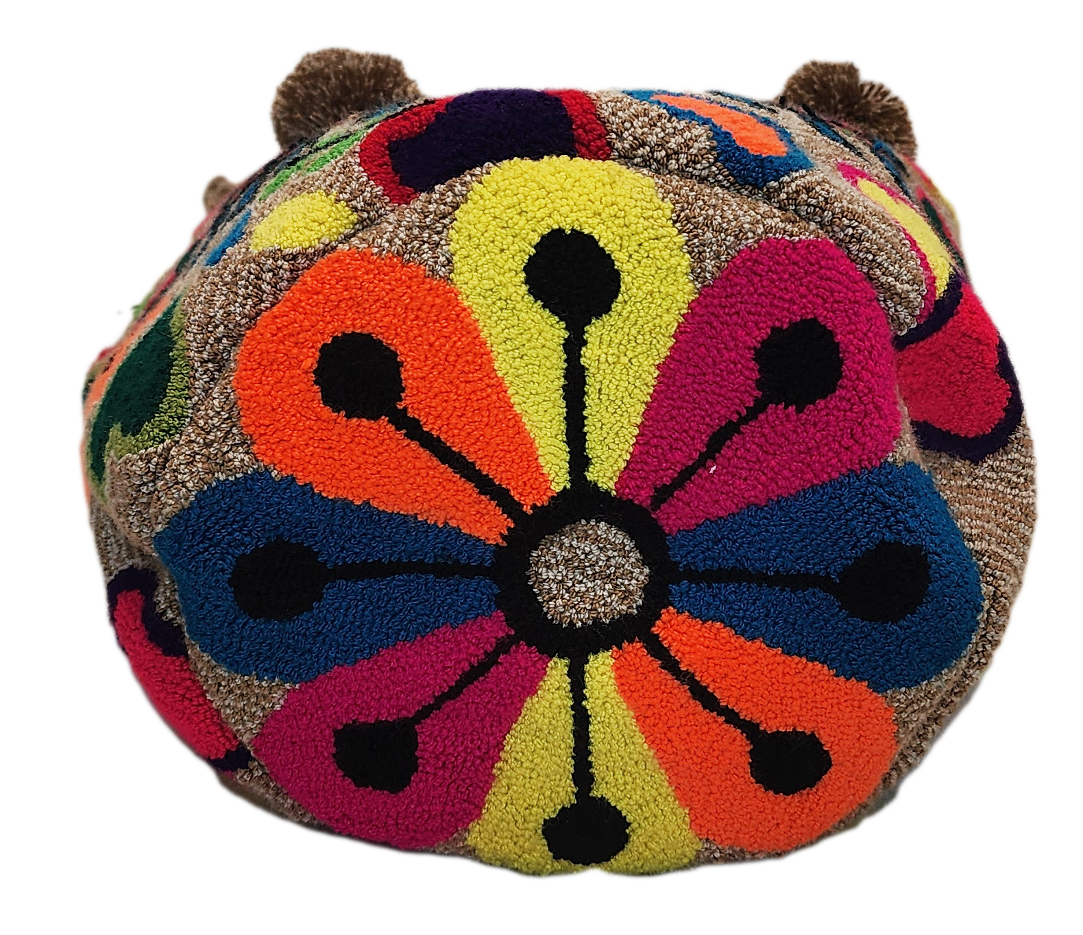 Alayna Large Short Handle Design PomPom Mochila - a perfect gift for her