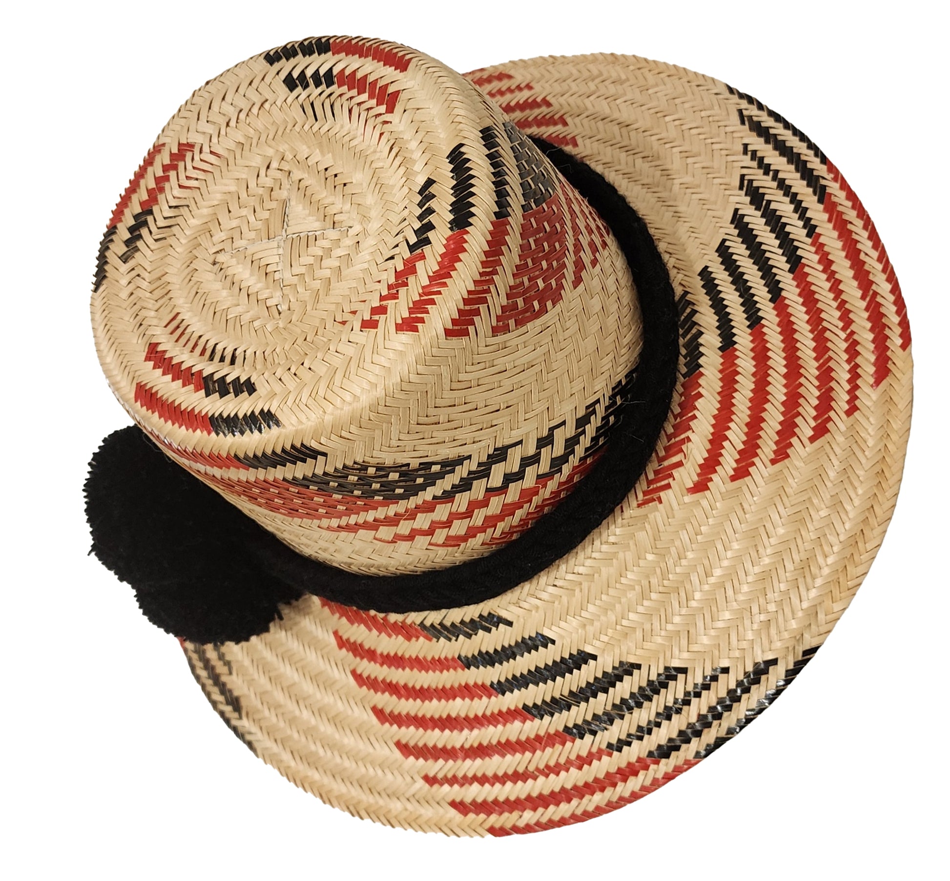 whitney handmade wayuu hat  top view